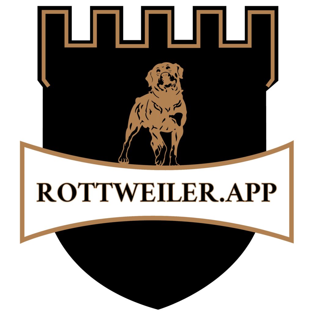 www.rottweiler.app - Wappen schwarz auf weiß